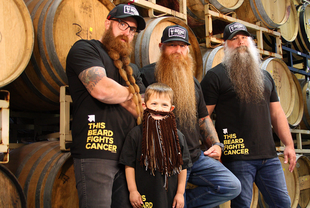 MEAN Beard Ambassadors with DIPG Warrior LJ