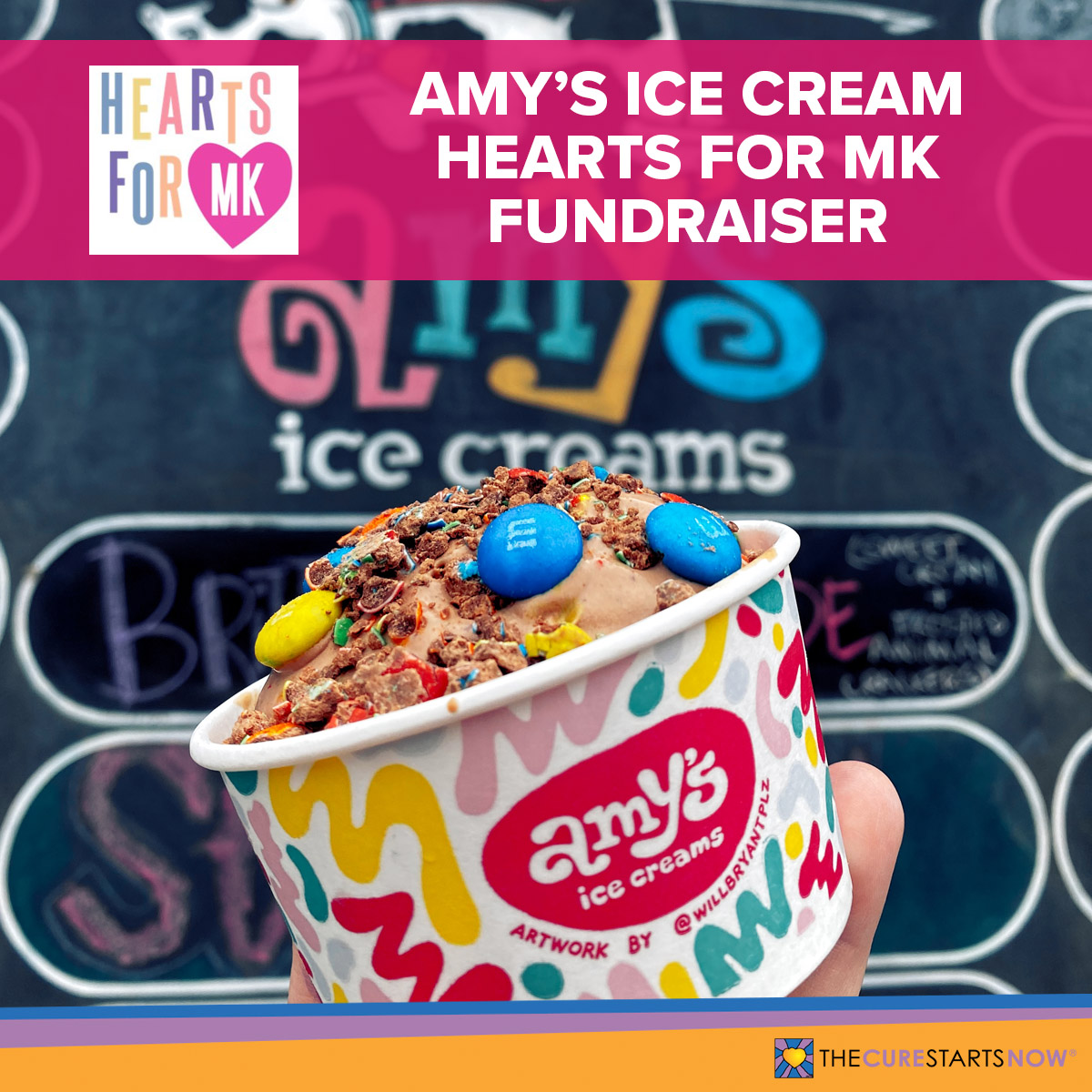 Amy's Ice Cream Hearts for MK Fundraiser